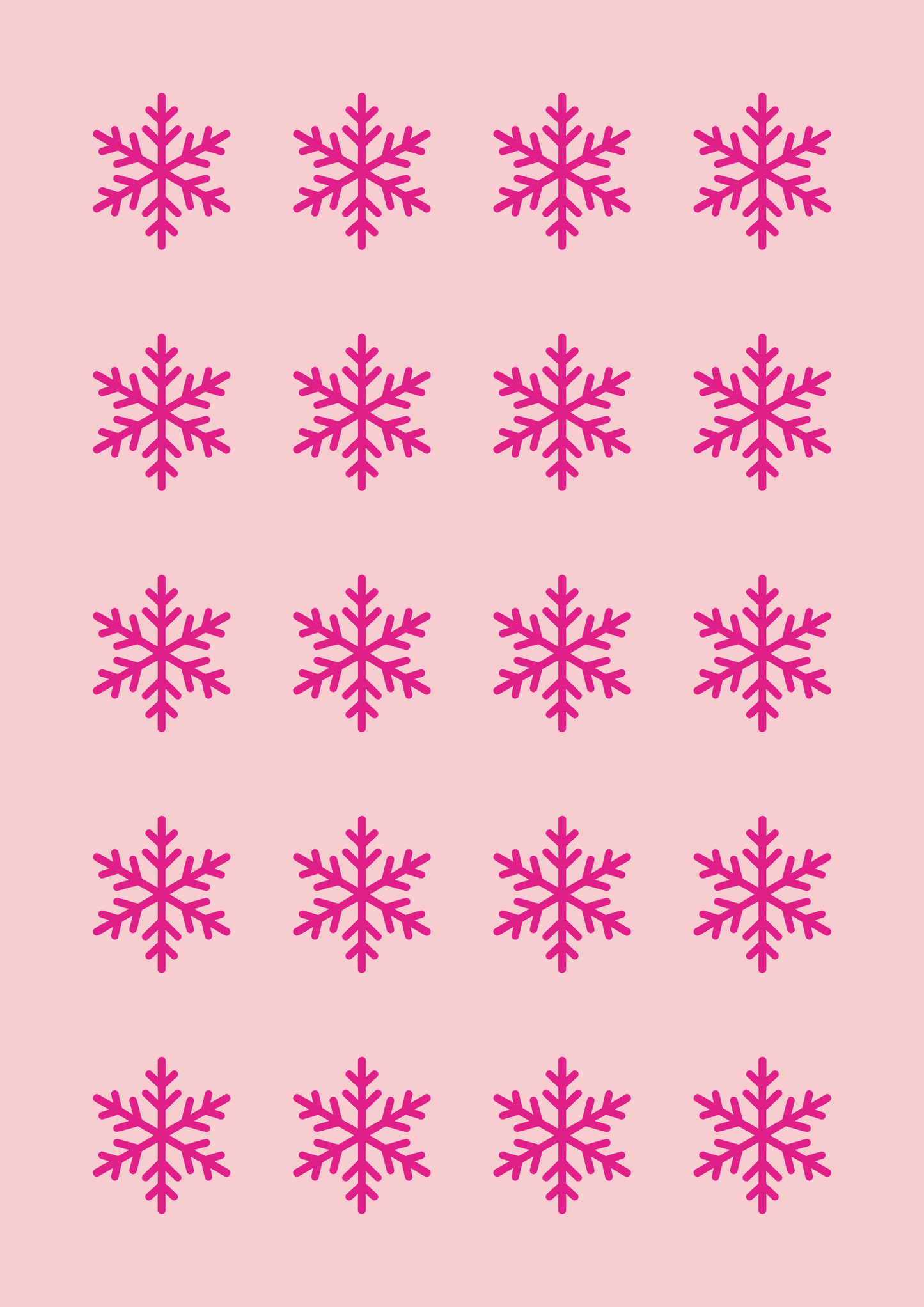 Pink Christmas Wall Art